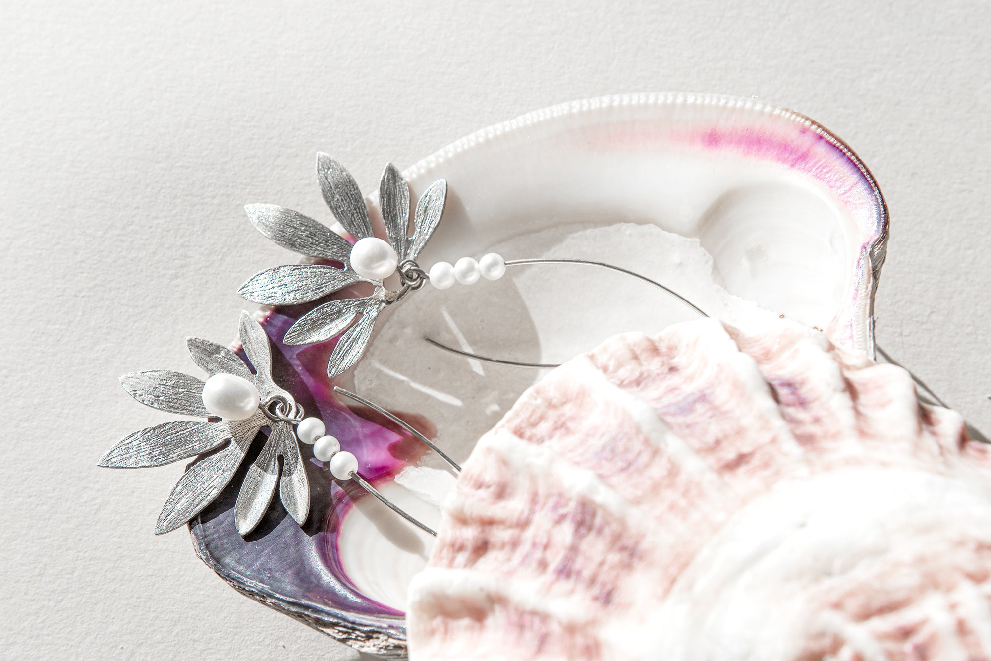 Sterling Silver Lotus earring with french wire
