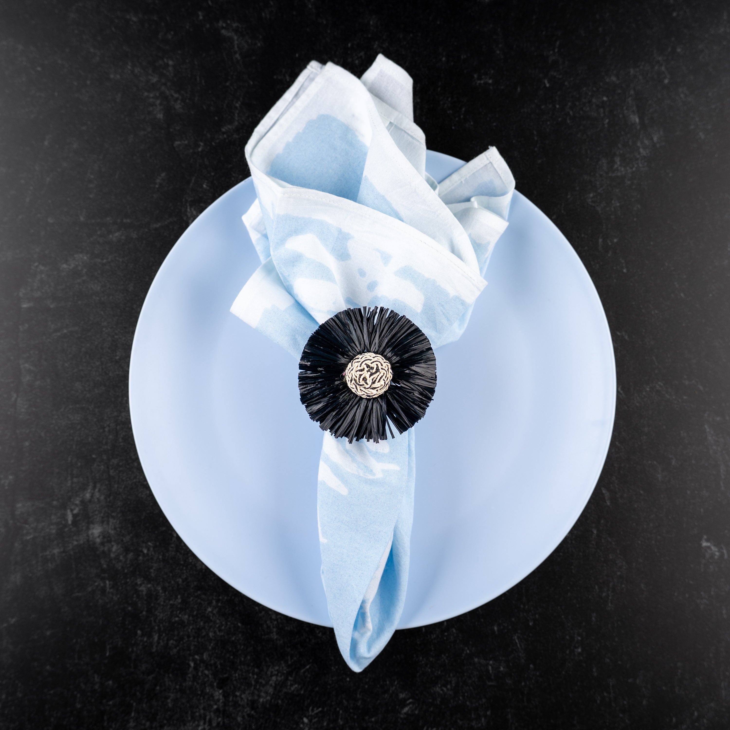Cashmere Blue Fern Napkin