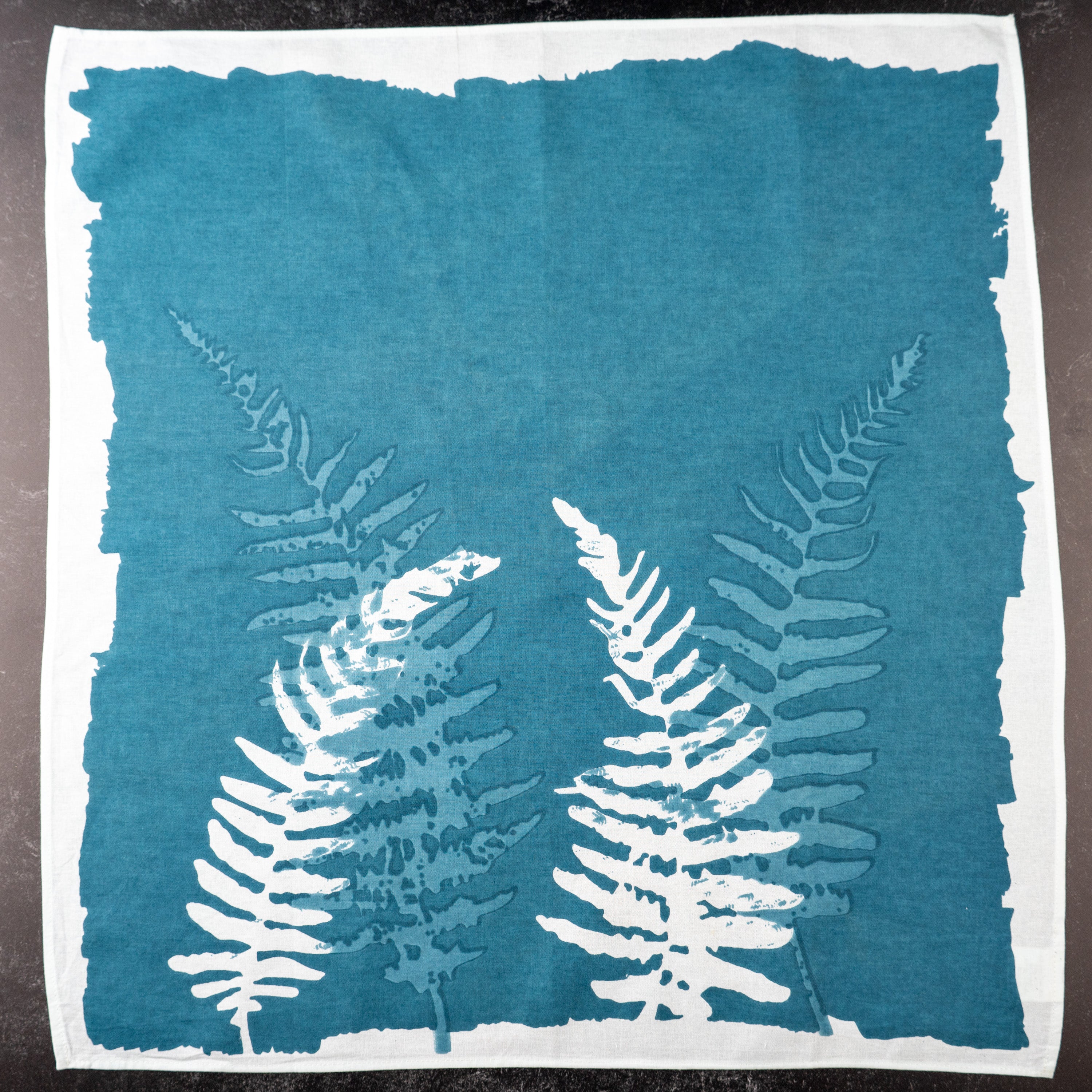 Indigo Blue Fern Napkin