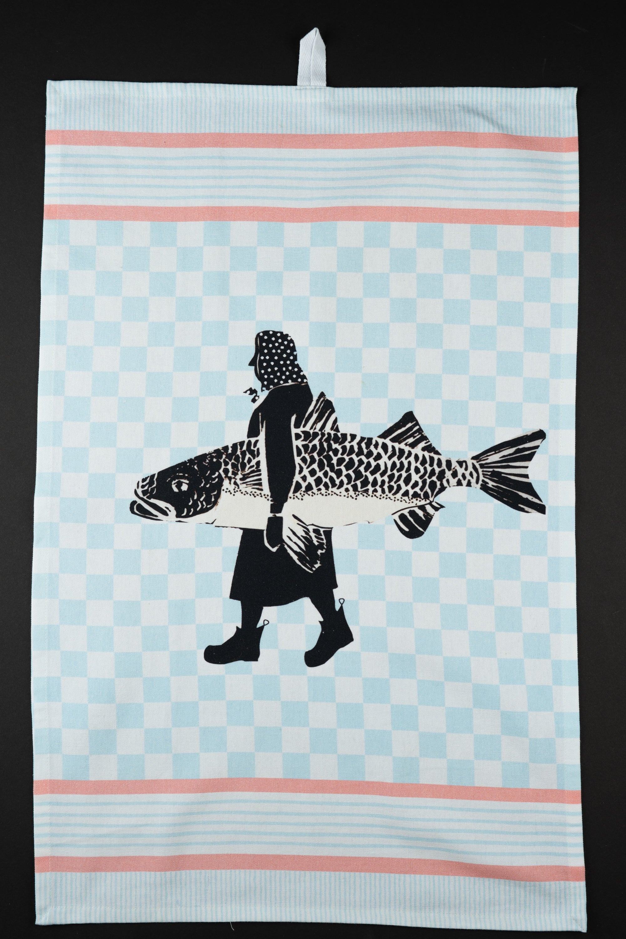 Fish Lady Tea Towel