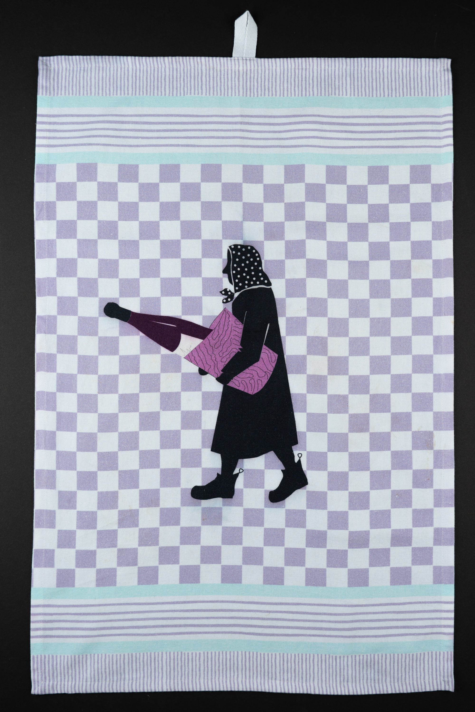 Wine Lady Tea Towel