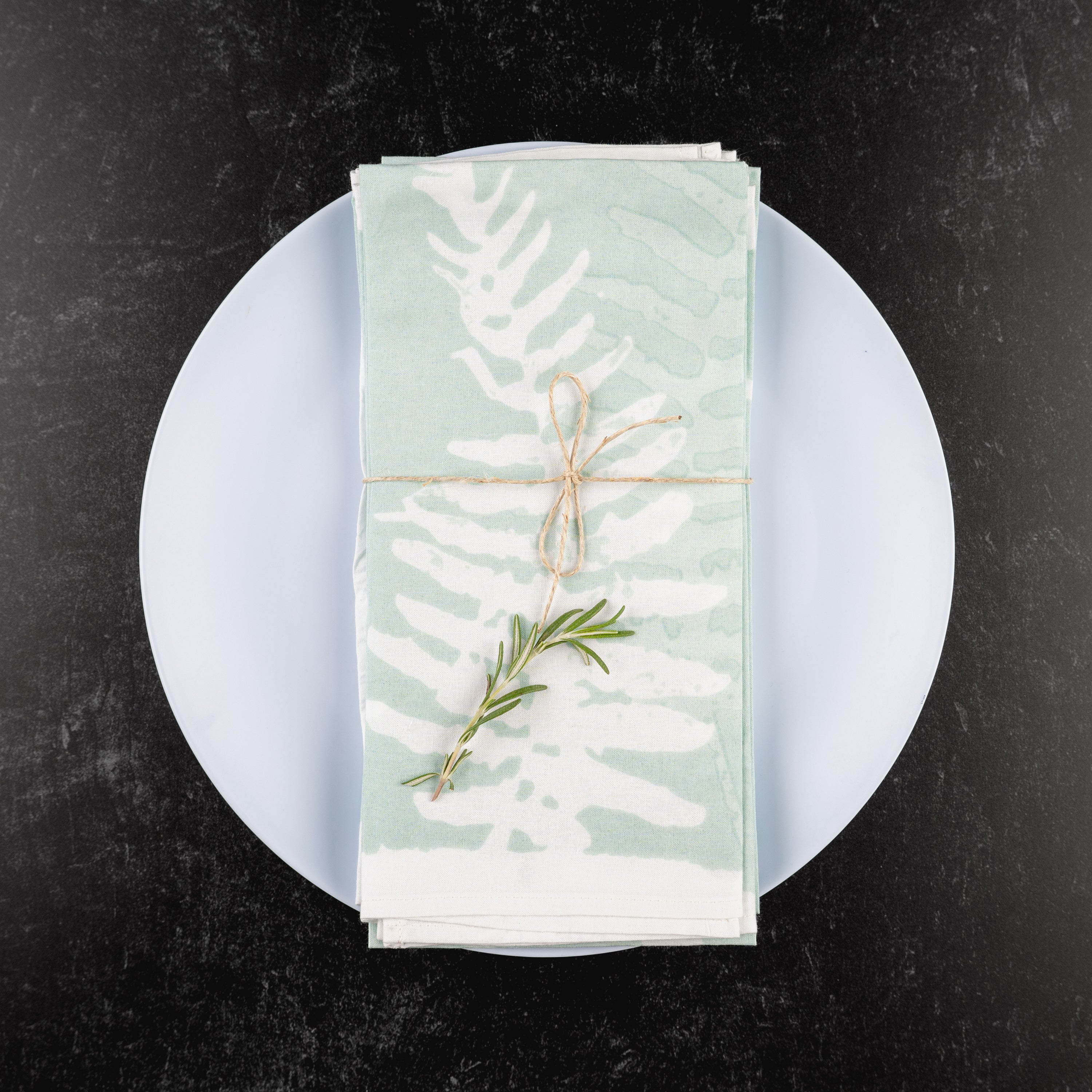 Beach Glass Fern Napkin