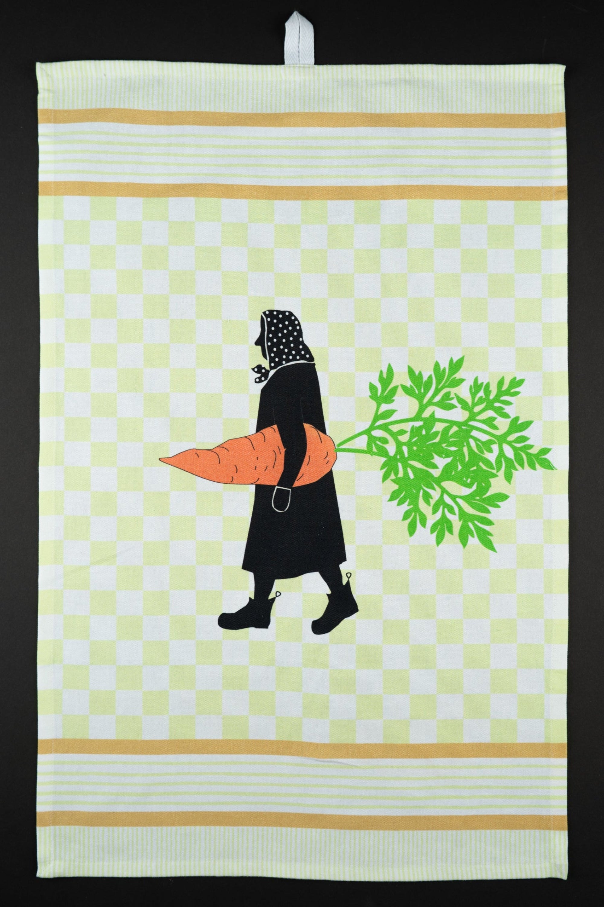 Carrot Lady Tea Towel